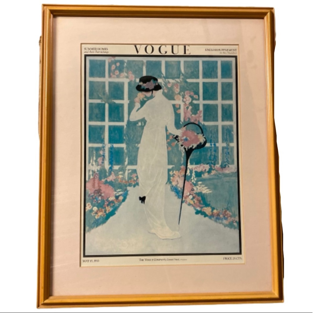 Vogue Vintage Cover May 15, 1913 Print Framed
